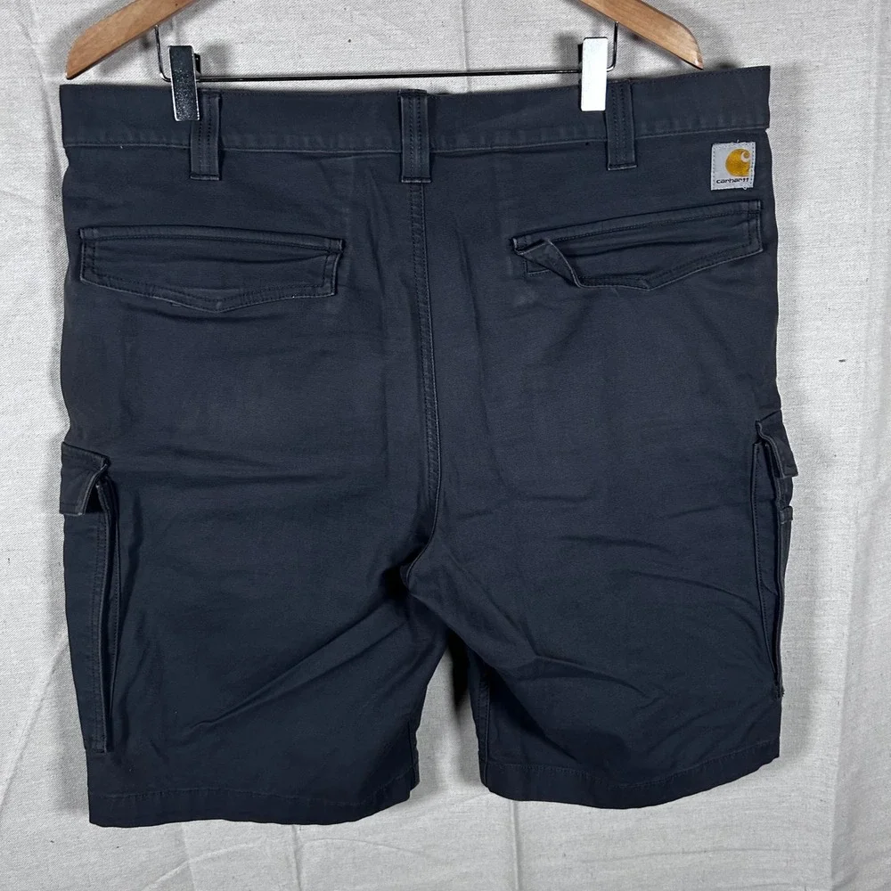 Carhartt Rugged Flex Relaxed Fit Cargo Shorts Mens‎ 38 Gray BS3542-M Workwear